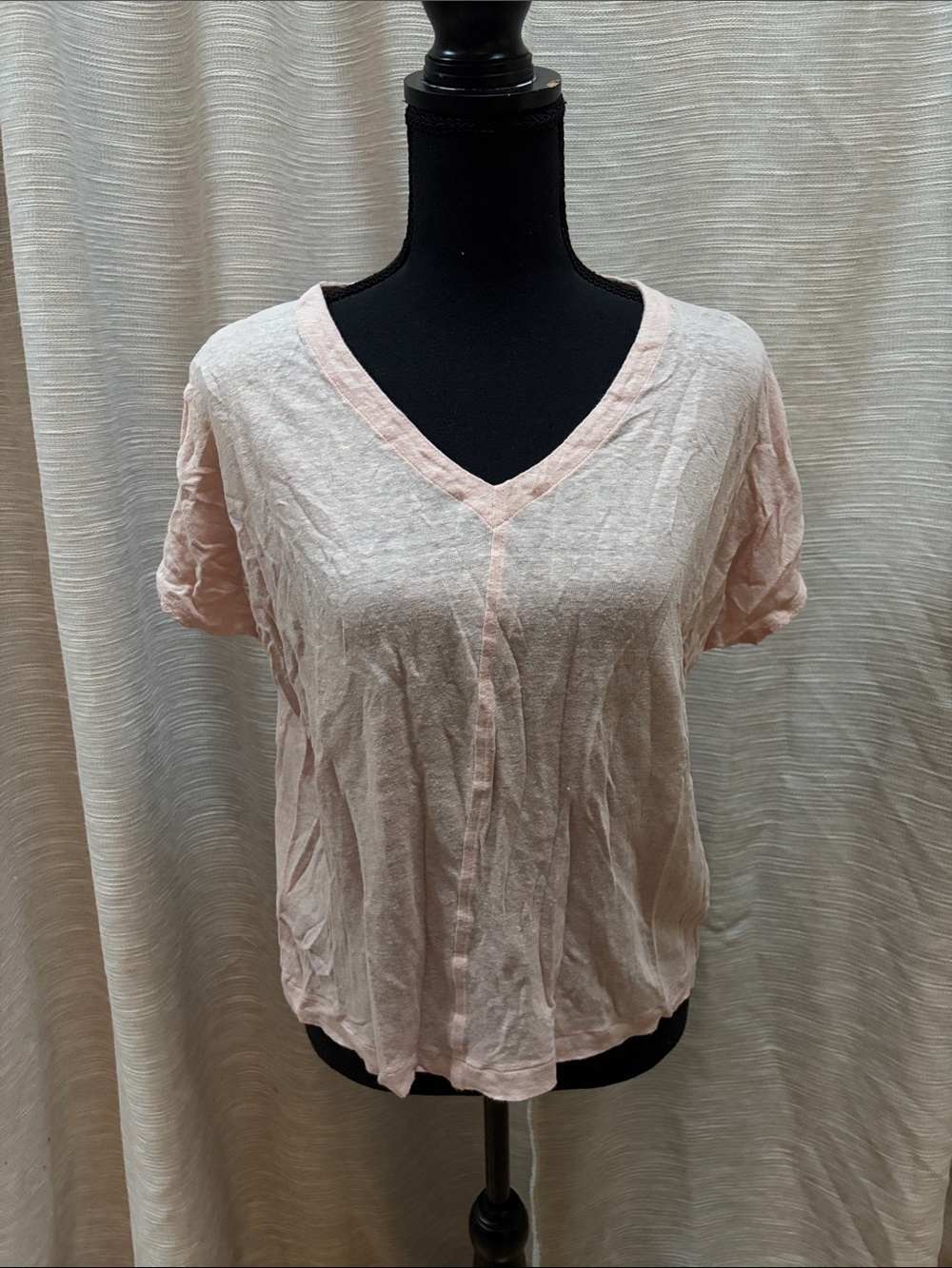 J. Jill Light Pink V-Neck Women’s Top